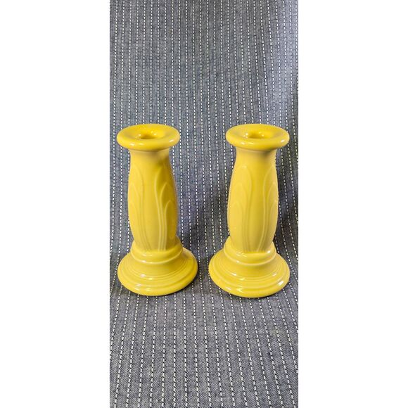 Fiesta Y2K Tapered Candle Sticks YELLOW - Picture 2 of 7